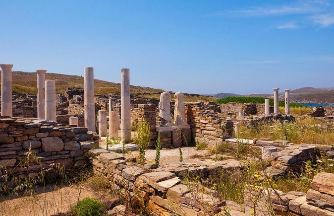 All inclusive Sunset Cruise Delos & Rhenia - free transpotation - Key highlights at a glance