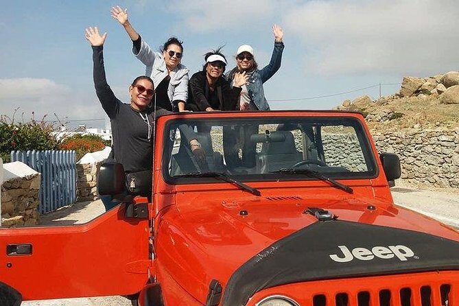 Jeep Mykonos Adventure - Pickup, shared 4x4 time, and what 4 hours really covers