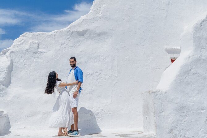 Mykonos Private Photoshoot - Windmills and a Pelican Surprise: The Classic Finish