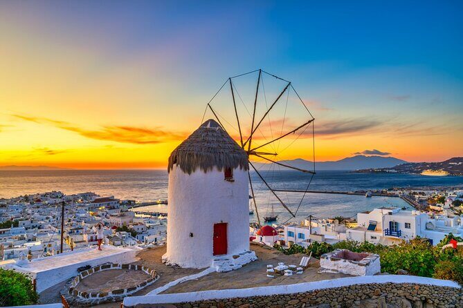 Mykonos Tour from Cruise Port including Little Venice & Windmills - From cruise pickup to a climate-controlled start