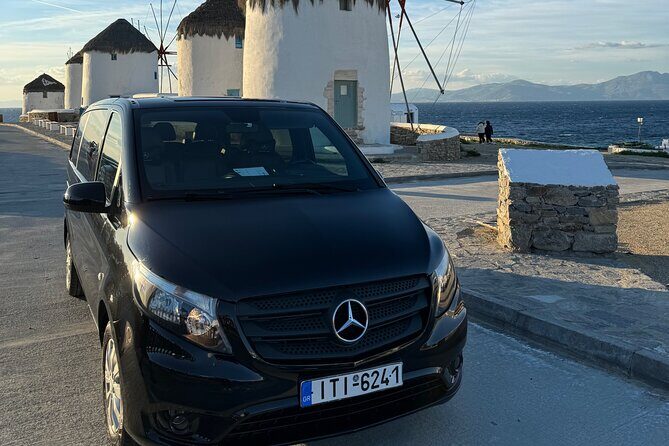 Private One-Way Transfer in Mykonos - The Ride: Clean Air-Con, Bottled Water, and Traffic-Logic